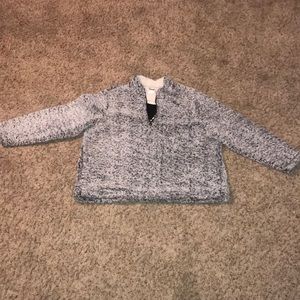 Fuzzy 3/4 pullover Jacket